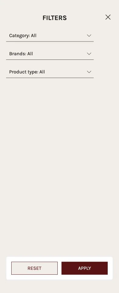 Liliway: розробка WordPress-сайту для wellness-студії у Нью-Йорку 13 Окрема панель фільтрів на мобільному.