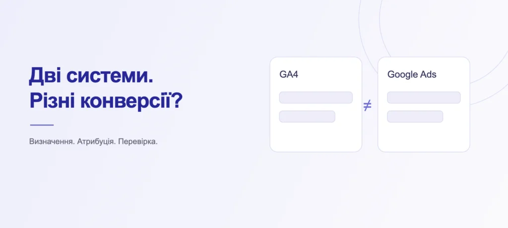 Чому конверсії в GA4 і Google Ads відрізняються